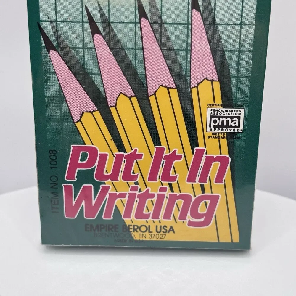Vintage Empire No. 2 Non Toxic Pencils 8 Pack NOS Sealed 1980 Collectible USA